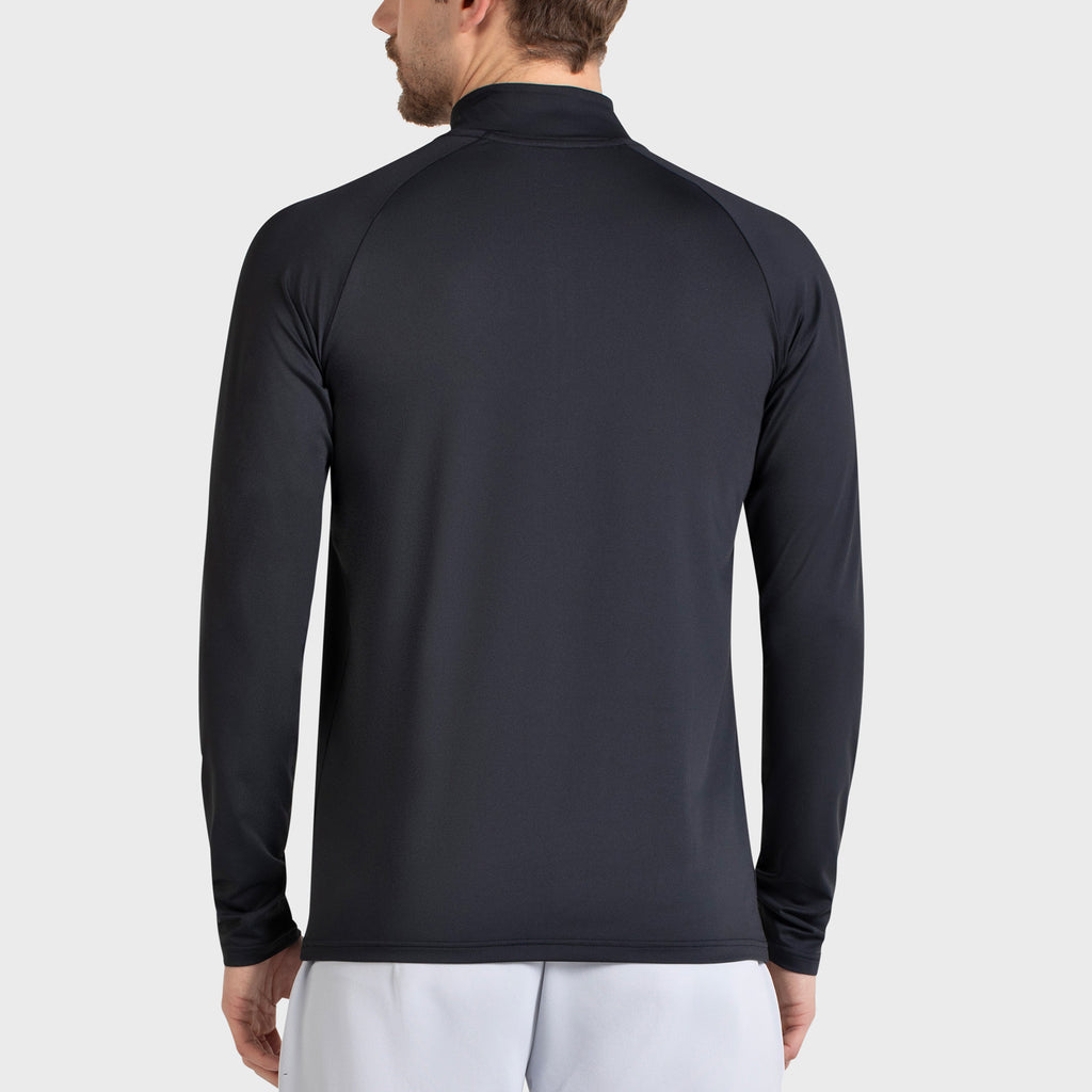 Bullpadel Men's Bisol Quarter Zip Longsleeve Top Black