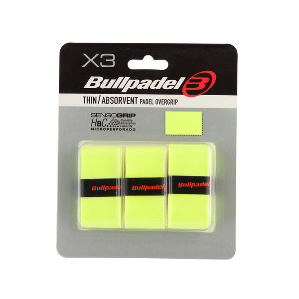 Bullpadel Padel Overgrips Yellow (3 pack)