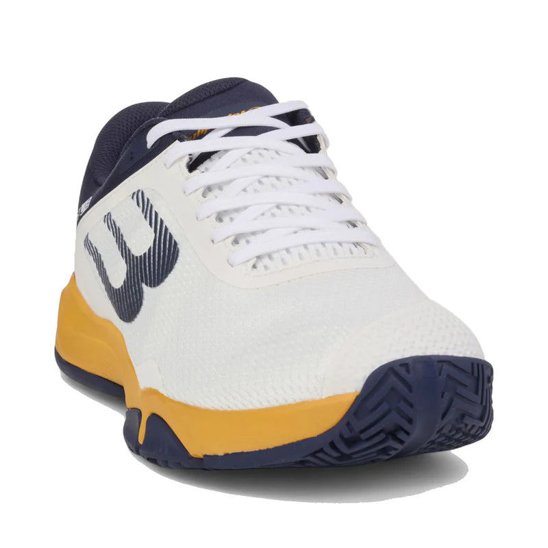 Bullpadel Hybrid Fly 25I Men's Padel Shoes - White & Orange