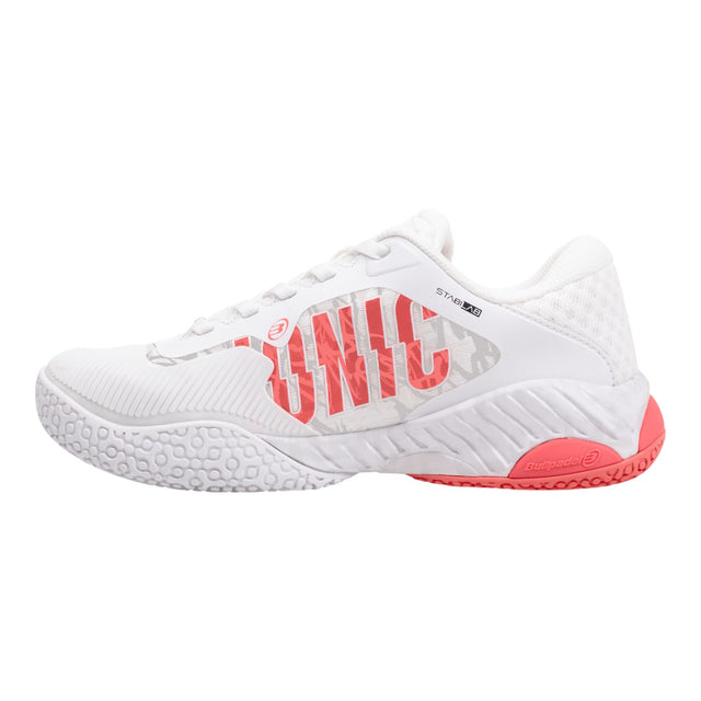 Bullpadel Women's Ionic 25V Padel Shoes - White/Pink