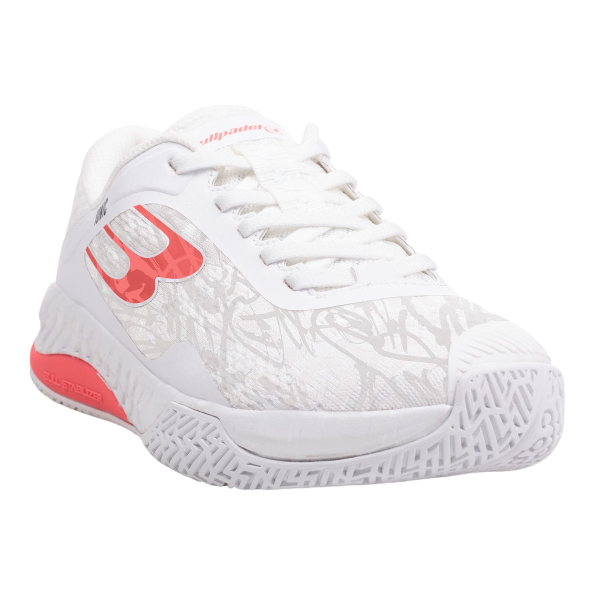 Bullpadel Women's Ionic 25V Padel Shoes - White/Pink