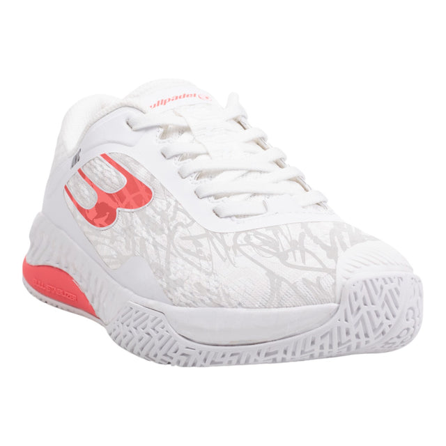 Bullpadel Women's Ionic 25V Padel Shoes - White/Pink