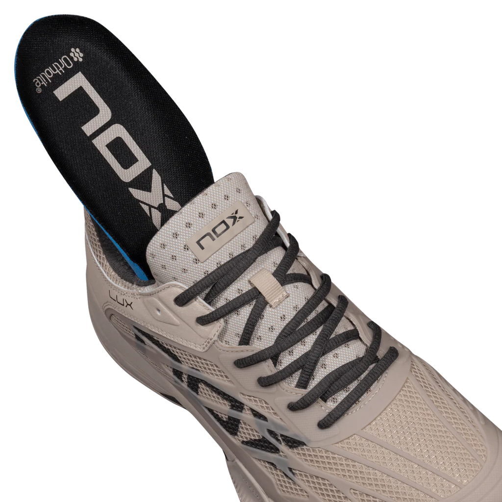 Nox AT10 Lux Men's Padel Shoes - Feather Grey & Black