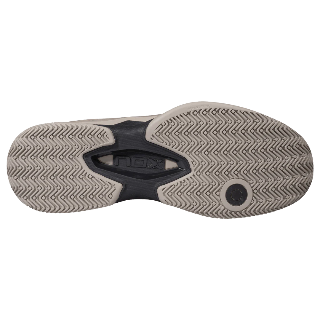 Nox AT10 Lux Men's Padel Shoes - Feather Grey & Black