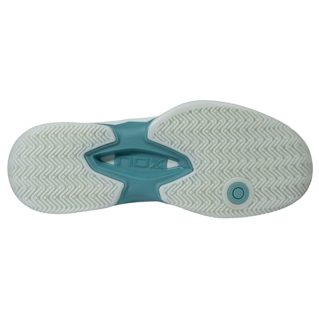 Nox AT10 Lux Women's Padel Shoes - Morning Mist & Turquoise