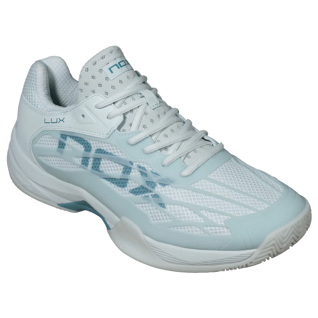 Nox AT10 Lux Women's Padel Shoes - Morning Mist & Turquoise