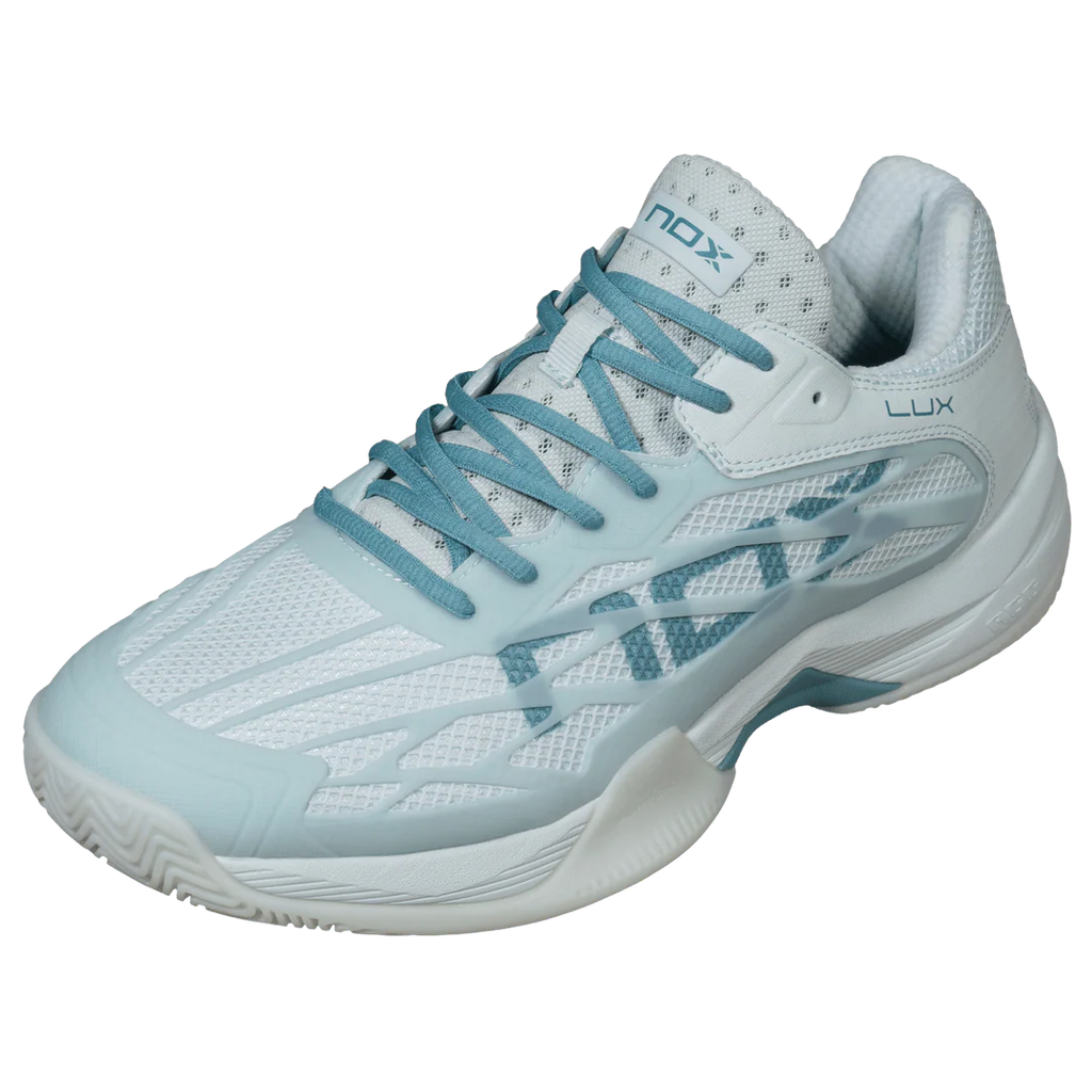 Nox AT10 Lux Women's Padel Shoes - Morning Mist & Turquoise