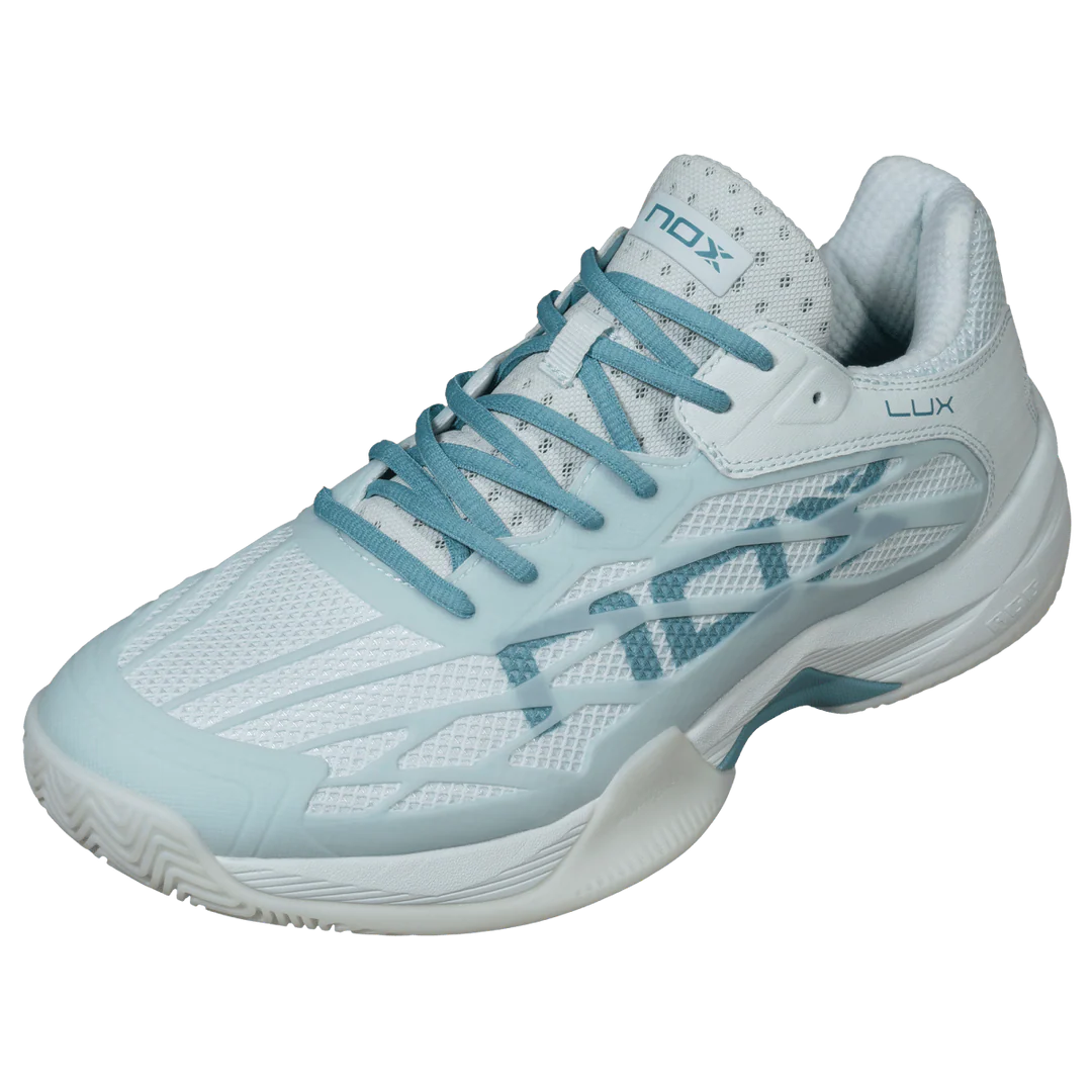Nox AT10 Lux Women's Padel Shoes - Morning Mist & Turquoise