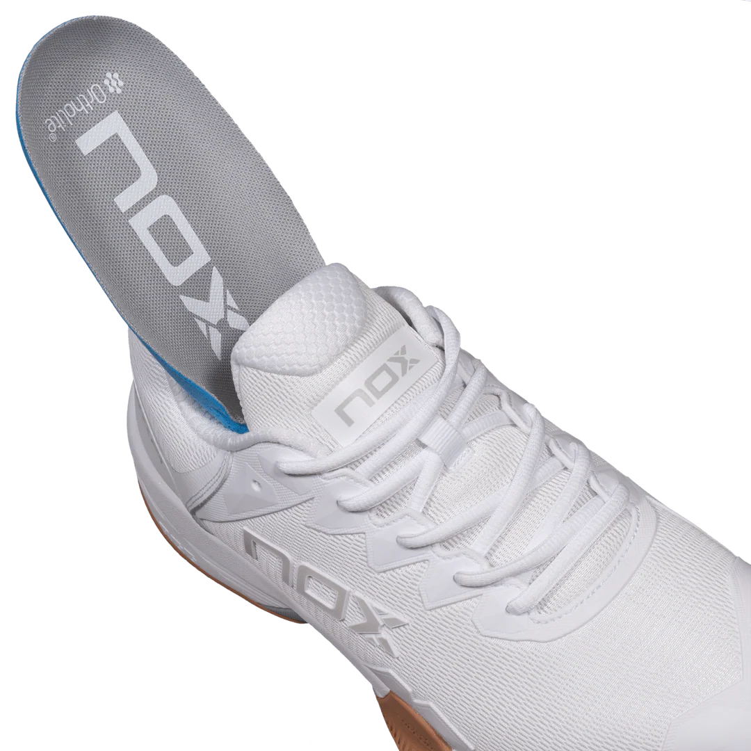 Nox ML10 Hexa Men's Padel Shoes - White & Rubber
