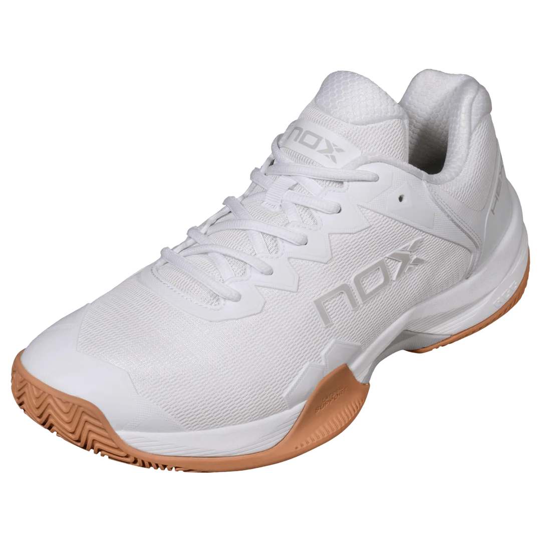 Nox ML10 Hexa Men's Padel Shoes - White & Rubber