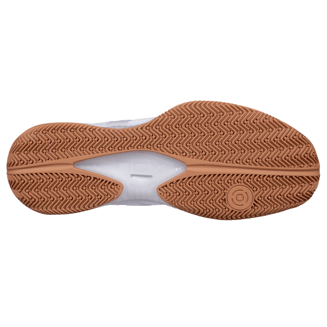 Nox Nerbo Men's Padel Shoes - White & Gum Rubber